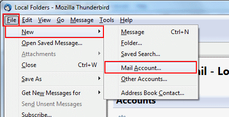Email Setup Mozilla Thunderbird 3 John Lewis Broadband