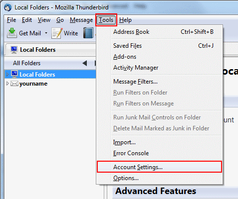 thunderbird email password problem